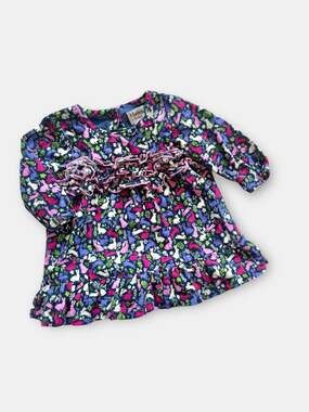 Hatley Baby Girl Floral Rabbit Corduroy Ruffle Dress